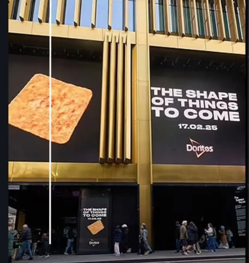 Doritos'un yeni cipslerini kare yapması
