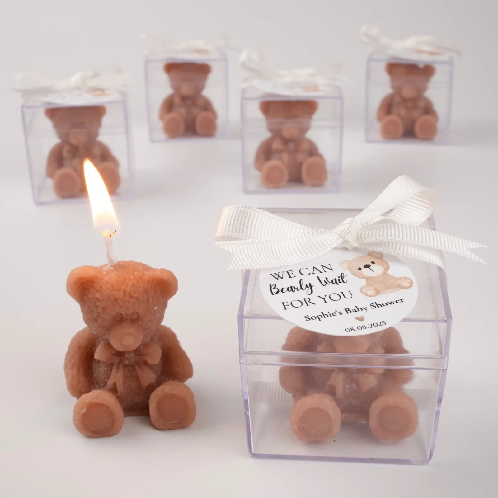 Baby Shower Teddy Bear Candle Favors